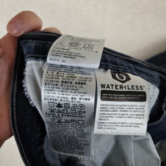 Levi's 505 Straight Womens Denim jeans size 6 distressed hem 0692 - Picture 6 of 13